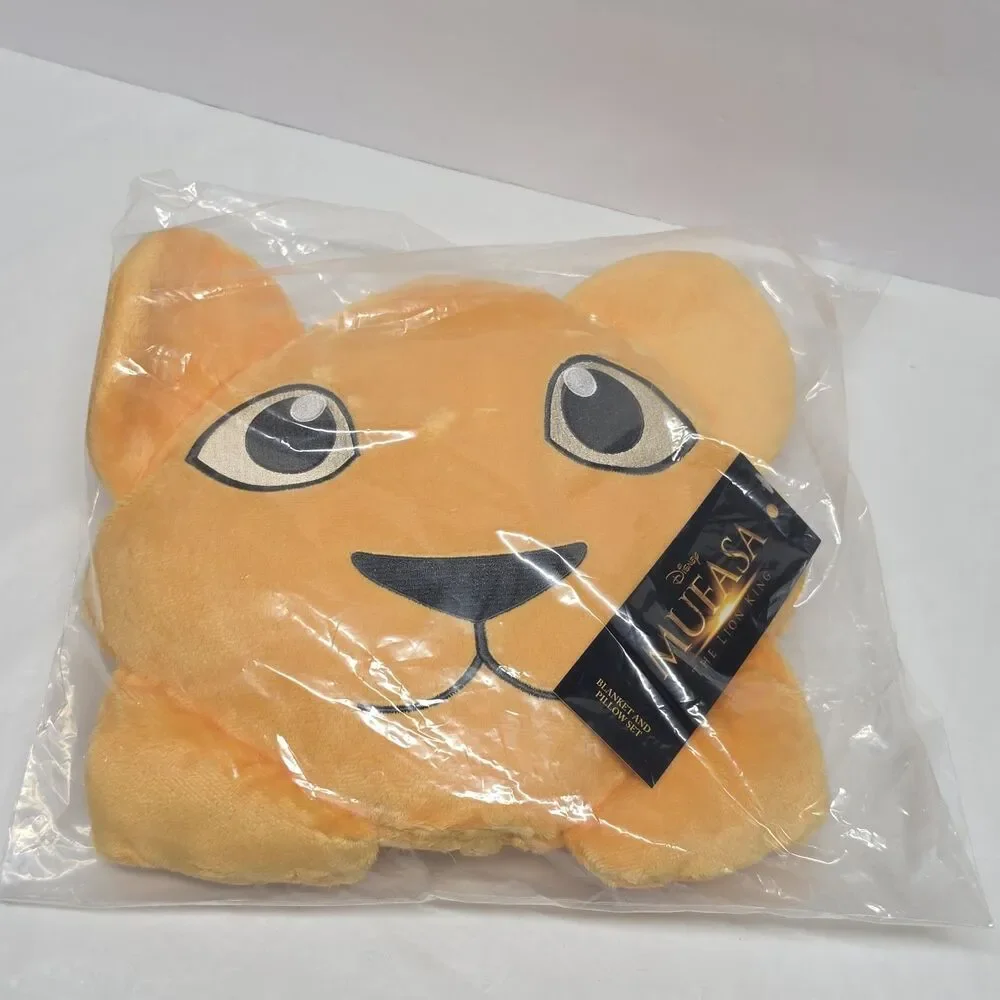 Disney Mufasa The Lion King Blanket & Pillow Set Cinema Exclusive New NWT